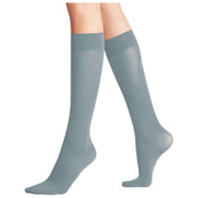 Falke Pure Matt 50 Denier Knee High Socks - Monument Blue