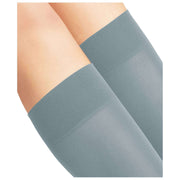 Falke Pure Matt 50 Denier Knee High Socks - Monument Blue