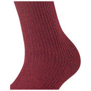 Falke Shiny Rib Socks - Mahogany Brown