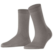 Falke Shiny Rib Socks - Pepper Grey