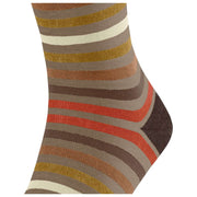 Falke Tinted Stripe Socks - Sesame Beige
