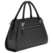 GUESS Noelle II Luxury Satchel Bag - Coal Black Logo
