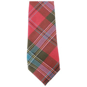 Locharron of Scotland Reiver MacLean of Duart Weathered Tartan Tie - Rose Pink/Green
