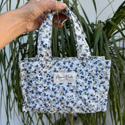 Moon Nude Spring Mini Shopper Bag - Blue/White/Green