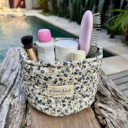 Moon Nude Spring Vanity Bucket - Blue/White/Green
