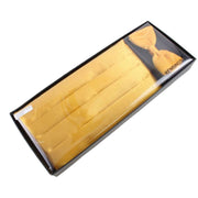 Knightsbridge Neckwear Bow Tie and Cummerbund Set - Yellow