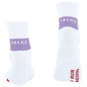 Falke RU Compression Stabilizing Running Socks - Woolwhite/Lilac