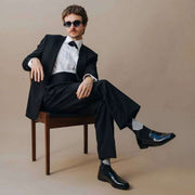 London Sock Company Highland Argyle Socks - Black