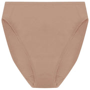 Natori Bliss Bare Cotton High Cut Brief - Buff Tan