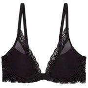 Natori Feathers Plunge T-Shirt Bra - Black