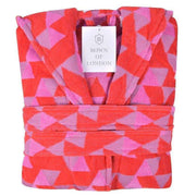 Bown of London Pink Diamond Hooded Dressing Gown - Red/Pink