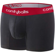 Comfyballs Long Boxers - Black/Red