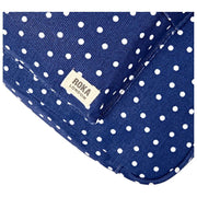 Roka Belsize Medium Cotton Canvas Crossbody Bag - Navy Polka Dot