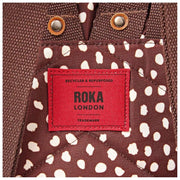 Roka Canfield B Small Recycled Canvas Backpack - Brown Spot