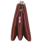 Roka Carnaby Small Recycled Canvas Wallet - Chocolate Brown