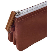 Roka Carnaby Small Recycled Canvas Wallet - Chocolate Brown
