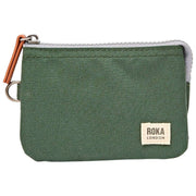 Roka Carnaby Small Recycled Canvas Wallet - Thunderstorm Green