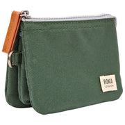 Roka Carnaby Small Recycled Canvas Wallet - Thunderstorm Green