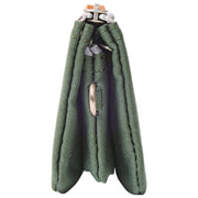 Roka Carnaby Small Recycled Canvas Wallet - Thunderstorm Green