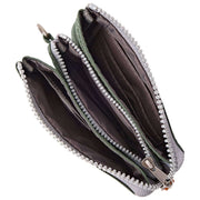Roka Carnaby Small Recycled Canvas Wallet - Thunderstorm Green