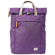 Roka Finchley Large Recycled Canvas Backpack - Deep Grape Purple
