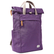 Roka Finchley Medium Recycled Canvas Backpack - Deep Grape Purple