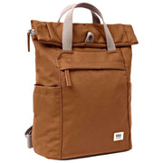 Roka Finchley Small Recycled Canvas Backpack - Cinnamon Brown