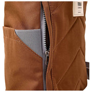 Roka Finchley Small Recycled Canvas Backpack - Cinnamon Brown