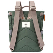 Roka Finchley Small Recycled Canvas Backpack - Thunderstorm Green