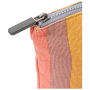 Roka Maida Vale Medium Cotton Canvas Pouch - Faded Multi Stripe