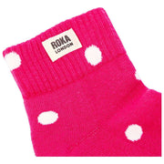Roka Wembley Ankle Socks - Pink Dot