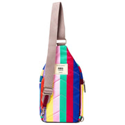 Roka Willesden Large Recycled Canvas Crossbody Bag - Wide Multi Stripe