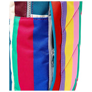 Roka Willesden Large Recycled Canvas Crossbody Bag - Wide Multi Stripe