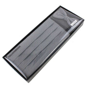 Knightsbridge Neckwear Bow Tie and Cummerbund Set - Black/Silver
