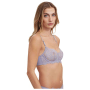 Skarlett Blue Entice Lace Balconette Bra - Lavender Dusk