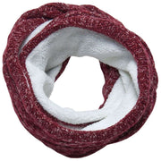 Superdry & Co Tweed Cable Snood - Burgundy Red