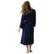 Triumph Amourette Jacquard Long Robe - Admiral Blue