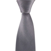 David Van Hagen Houndstooth Tie - Grey/White