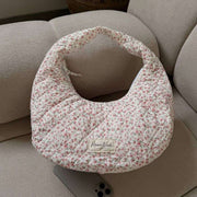 Moon Nude Peony Hoop Bag - Pink/White