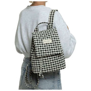 Moon Nude Classic Flap Backpack - Black/White
