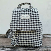 Moon Nude Classic Flap Backpack - Black/White