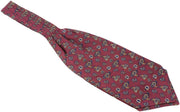 Knightsbridge Neckwear Small Paisley Silk Cravat - Wine