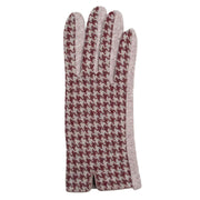 dents-touchscreen-dogtooth-design-gloves---damson-burgundy-34478046