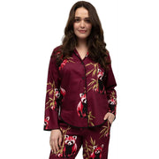 cyberjammies-yasmin-panda-print-pyjama-set---ox-blood-burgundy-34514528