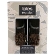 totes-toasties-novelty-applique-mule-slippers---brown-34474081