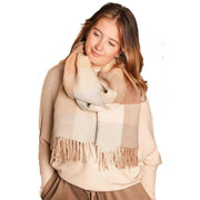 zelly-pleated-detail-checked-scarf---beige-35071947