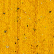 dents-cable-knit-marl-yarn-gloves---ochre-yellow-34478235