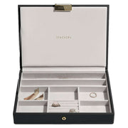 stackers-classic-set-of-2-jewellery-box---black-raffia-34944338