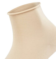 Falke Cotton Touch Short Socks - Cream