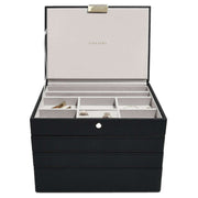 stackers-classic-set-of-4-jewellery-box---black-raffia-34944358